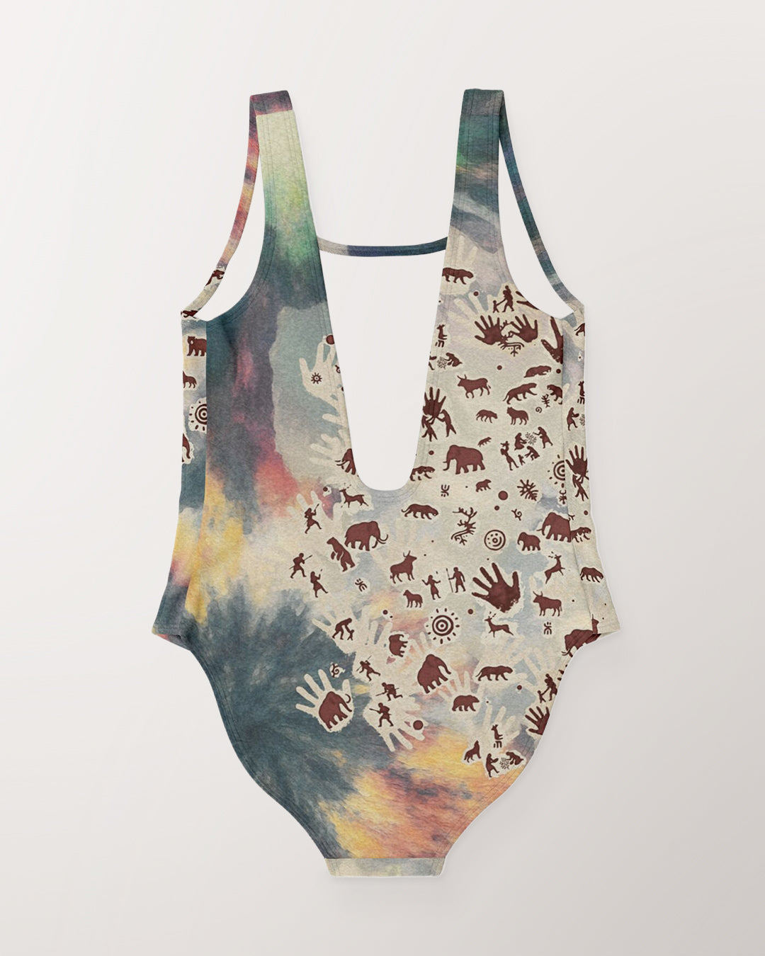 Tie Dye Cavepainting Swimsuit