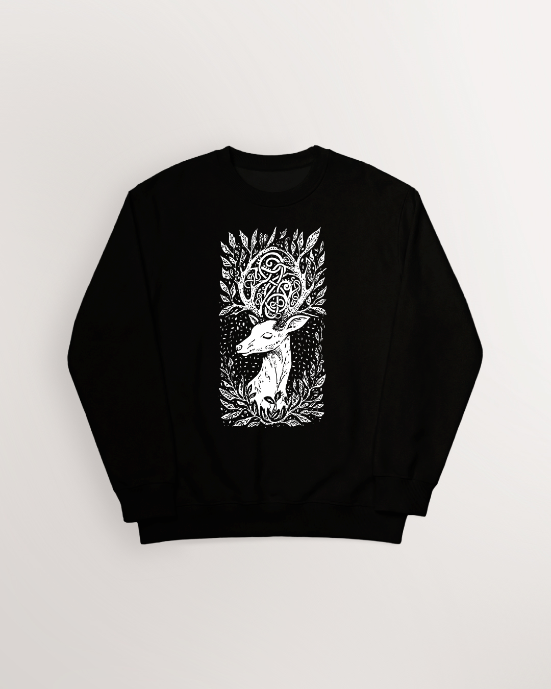 Eikthyrnir amongst the leaves Sweatshirt