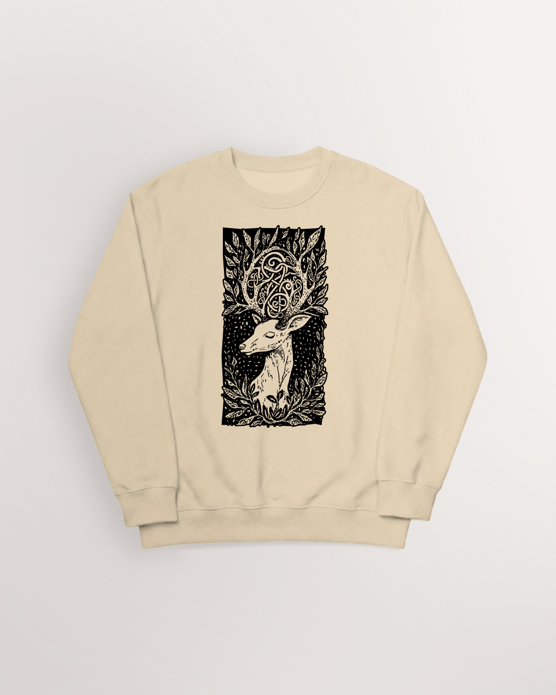 Eikthyrnir amongst the leaves Sweatshirt