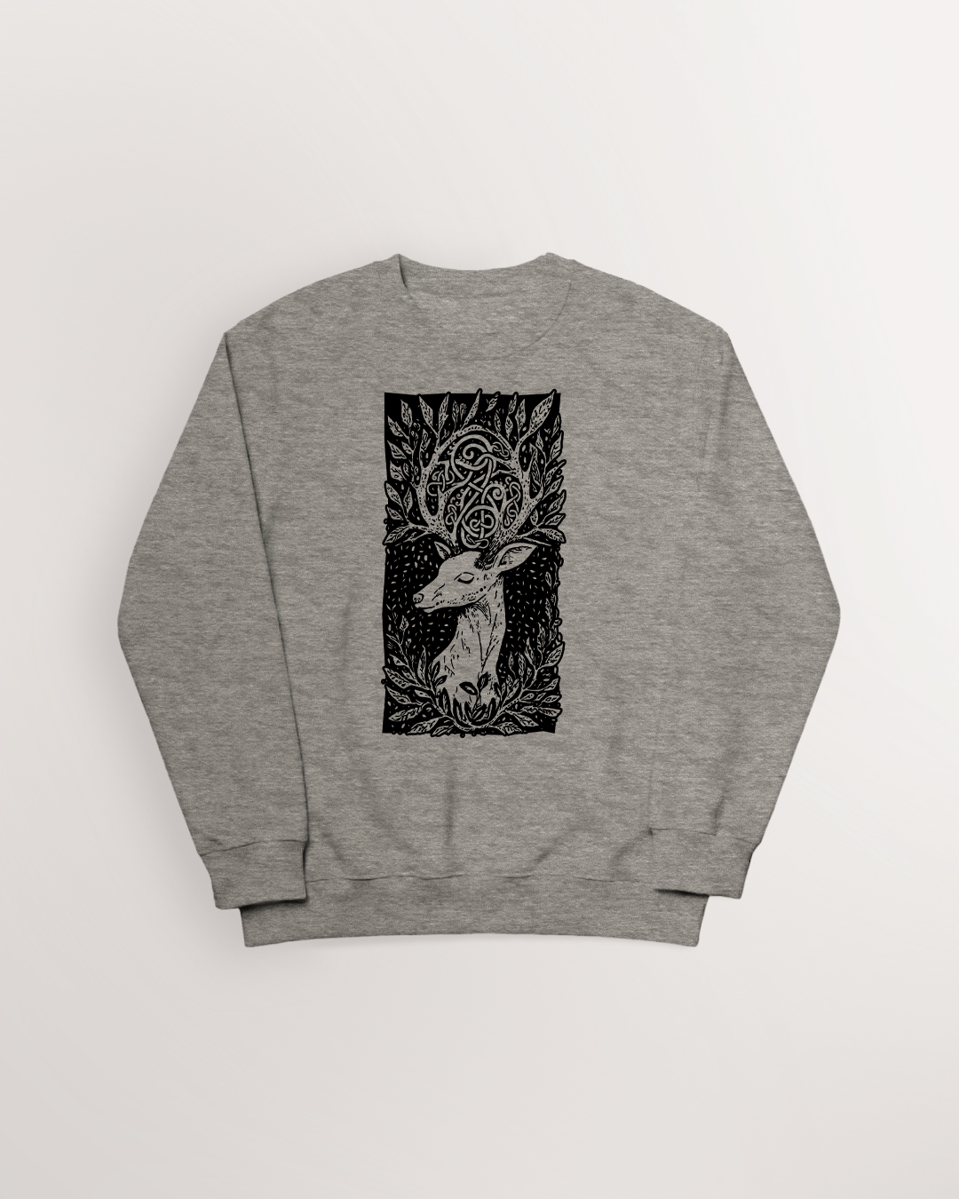 Eikthyrnir amongst the leaves Sweatshirt