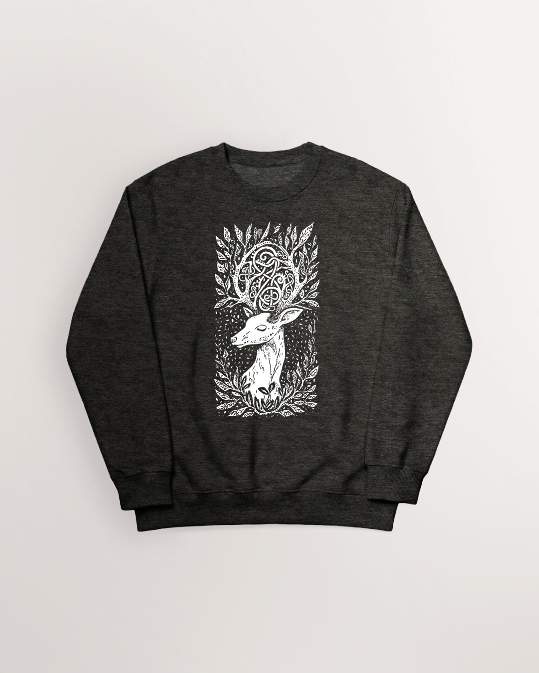 Eikthyrnir amongst the leaves Sweatshirt