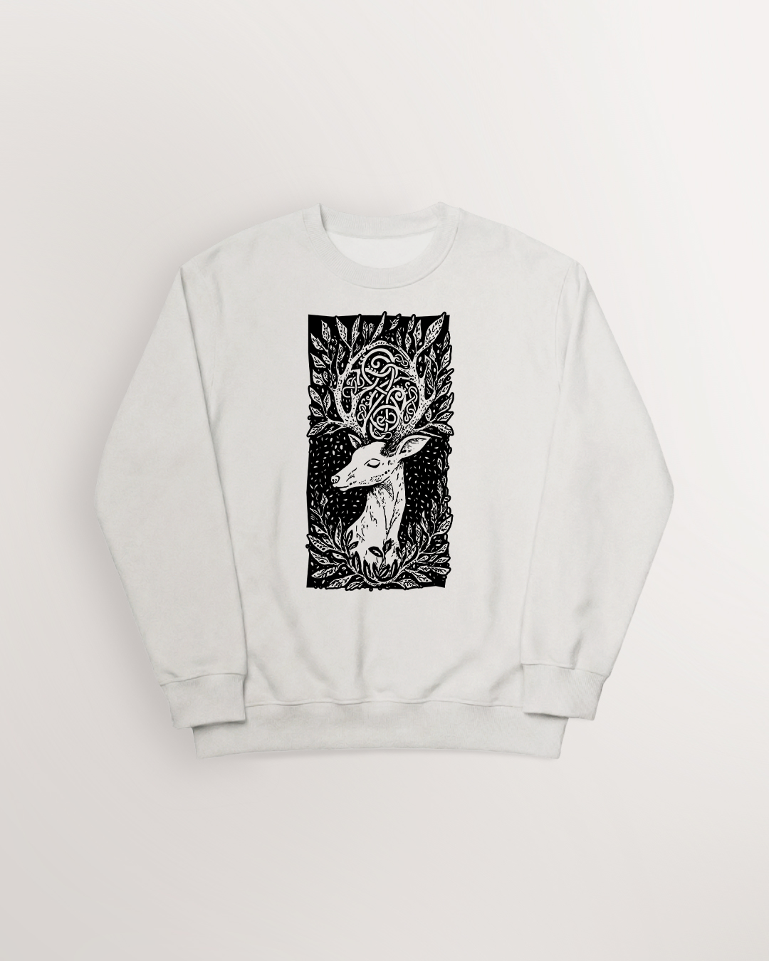 Eikthyrnir amongst the leaves Sweatshirt