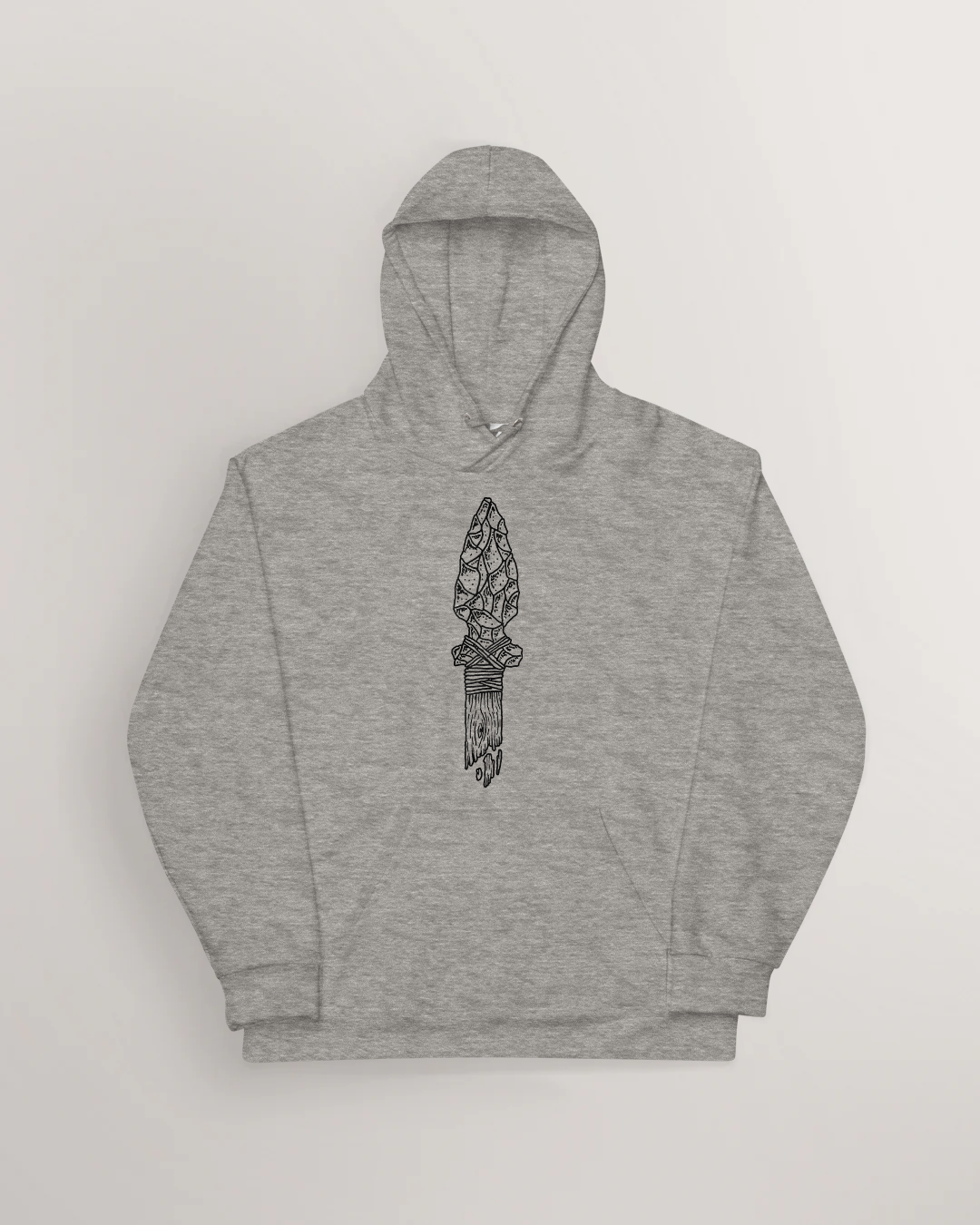 Fading Stone Age Flint Spear Hoodie