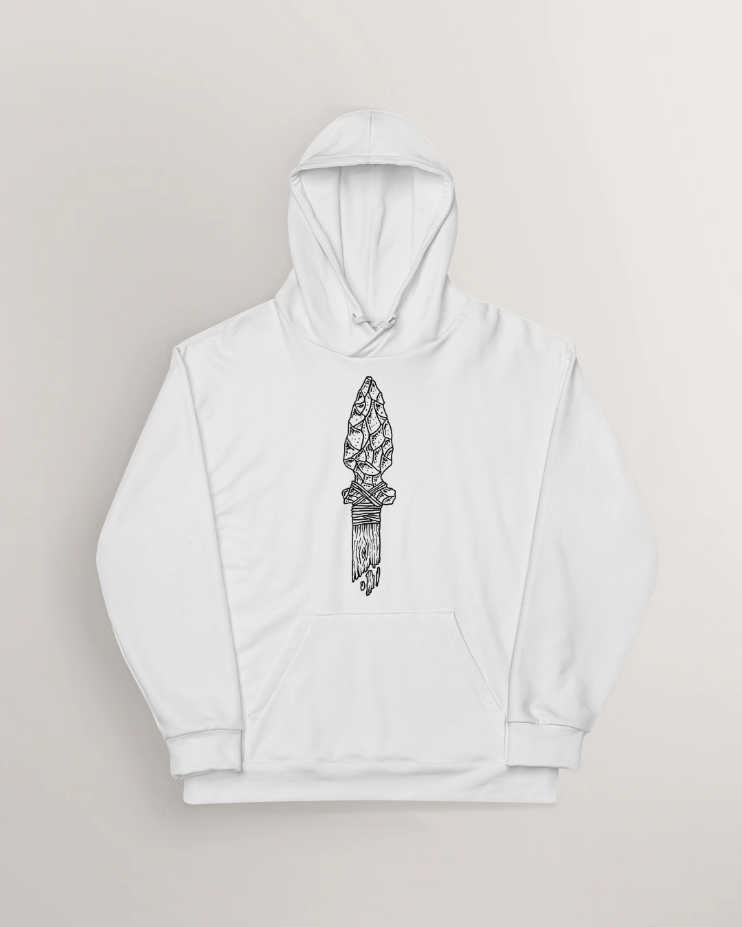 Fading Stone Age Flint Spear Hoodie