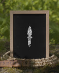 Fading Stone Age Flint Spear Poster