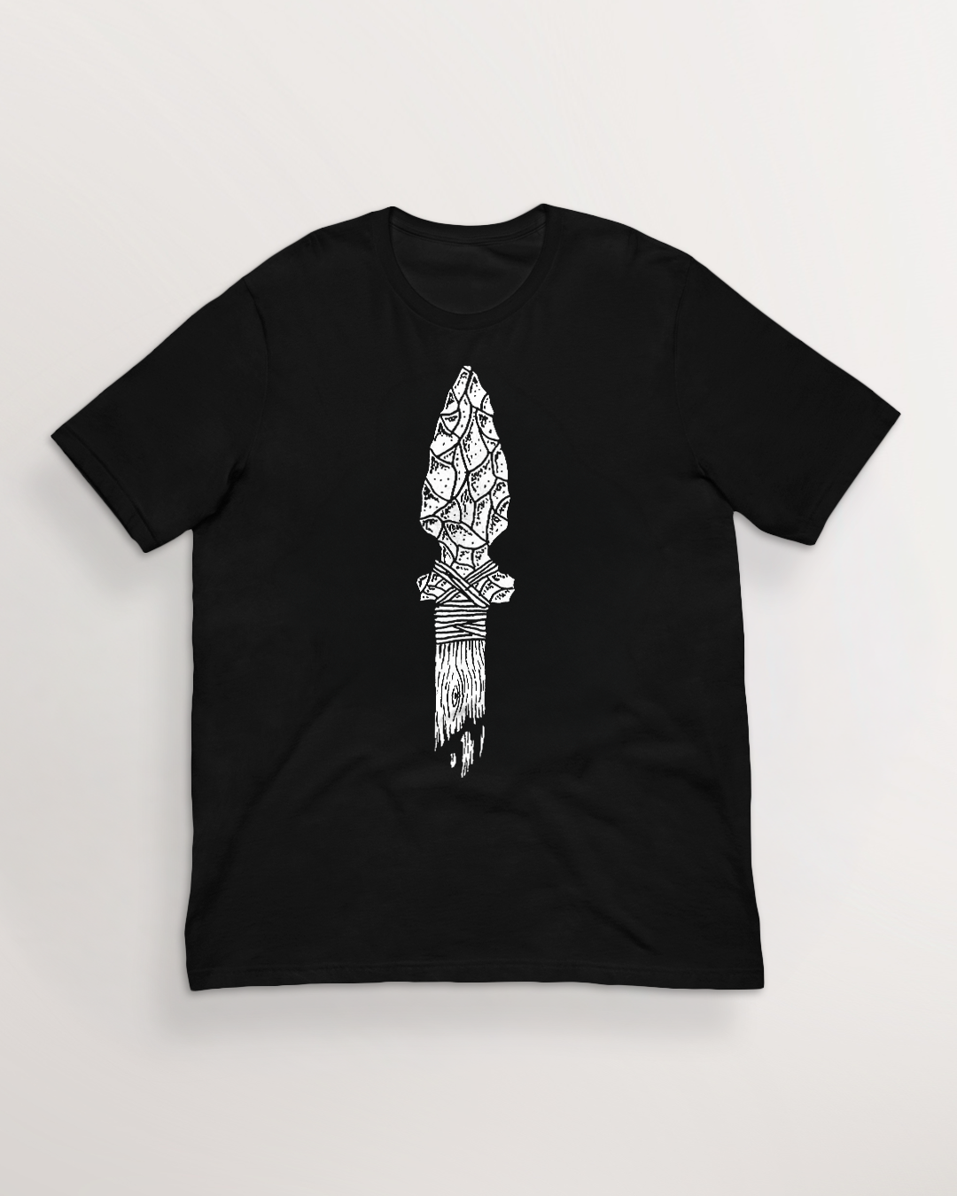 Fading Stone Age Flint Spear Shirt