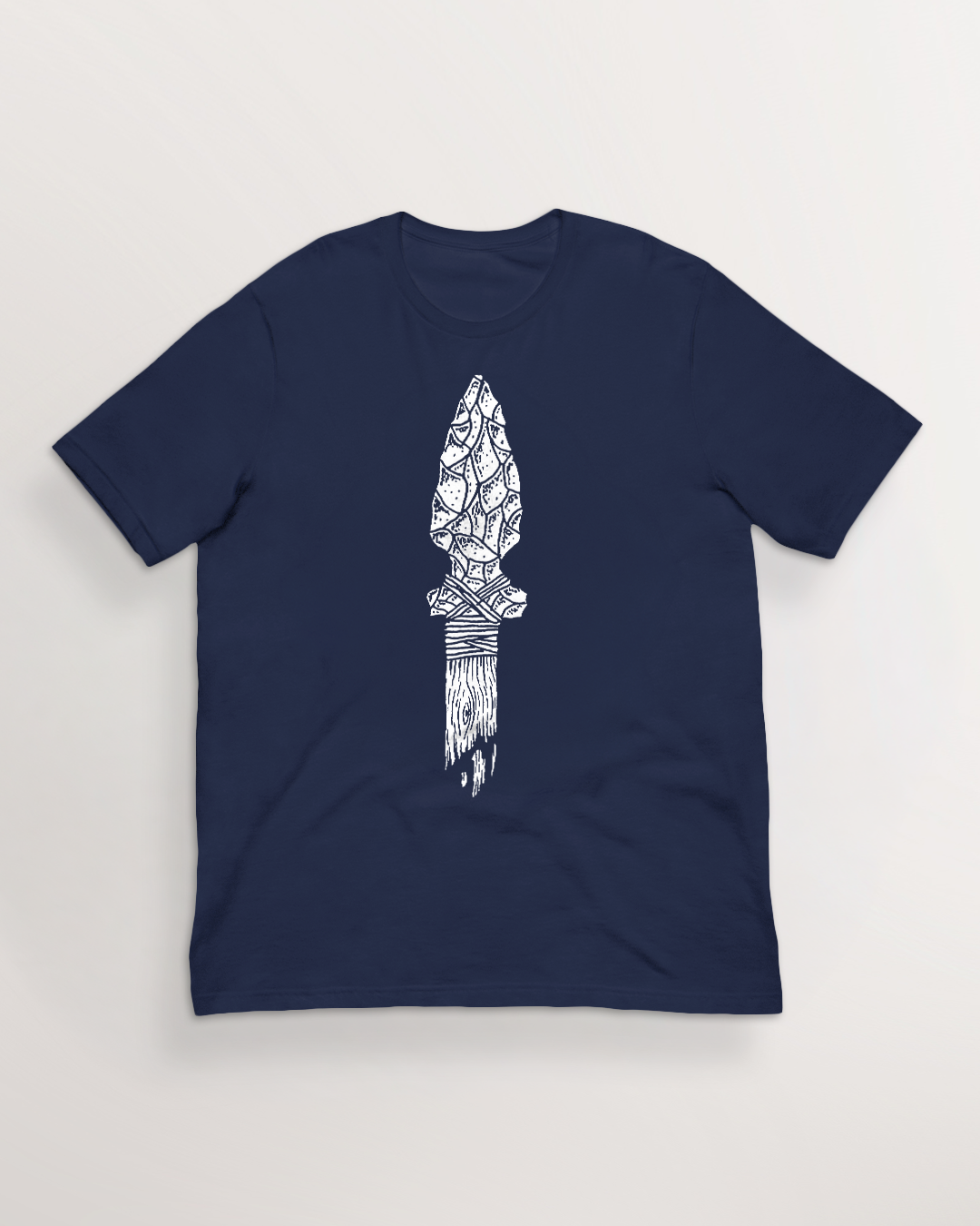 Fading Stone Age Flint Spear Shirt