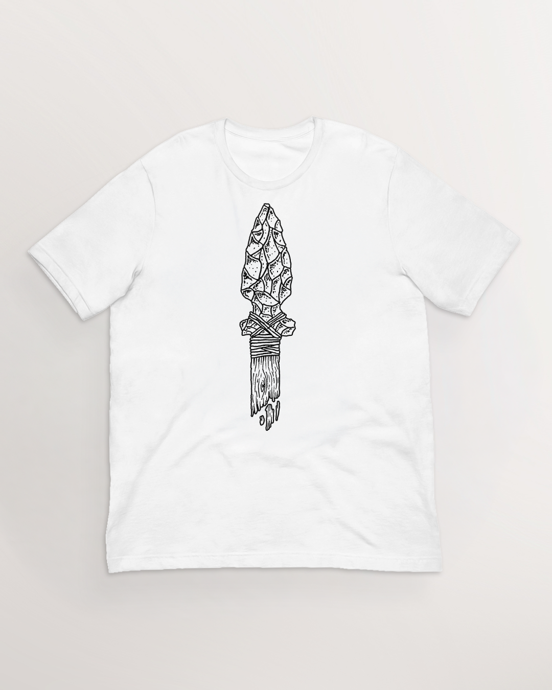 Fading Stone Age Flint Spear Shirt