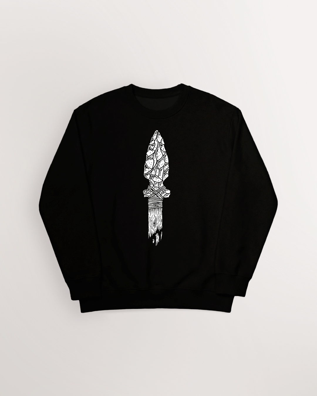 Fading Stone Age Flint Spear Sweatshirt