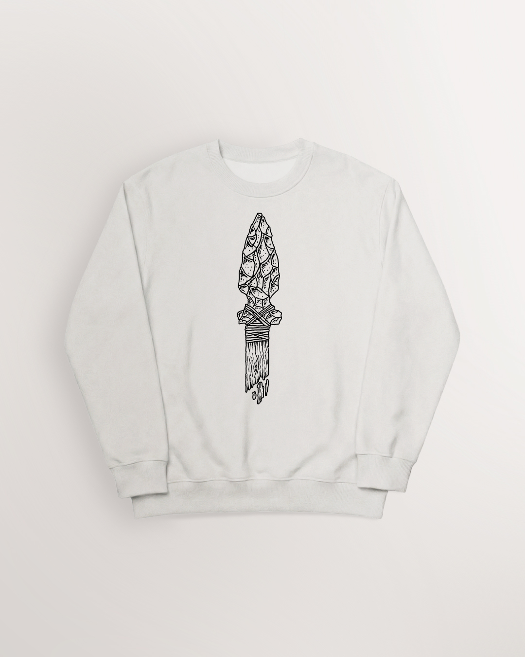 Fading Stone Age Flint Spear Sweatshirt