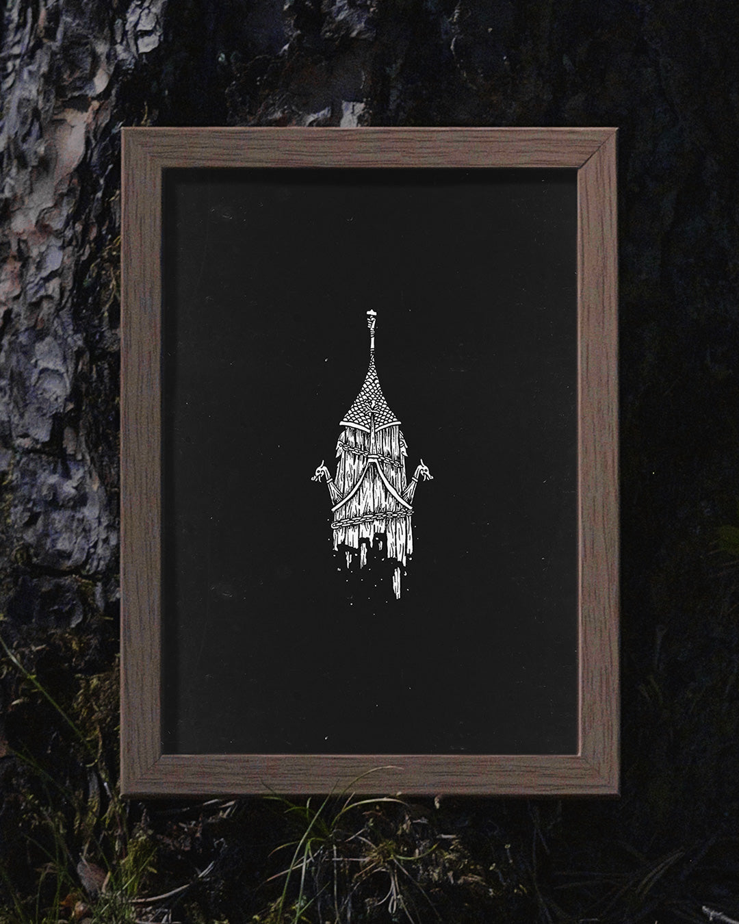 Fading Viking Temple Poster
