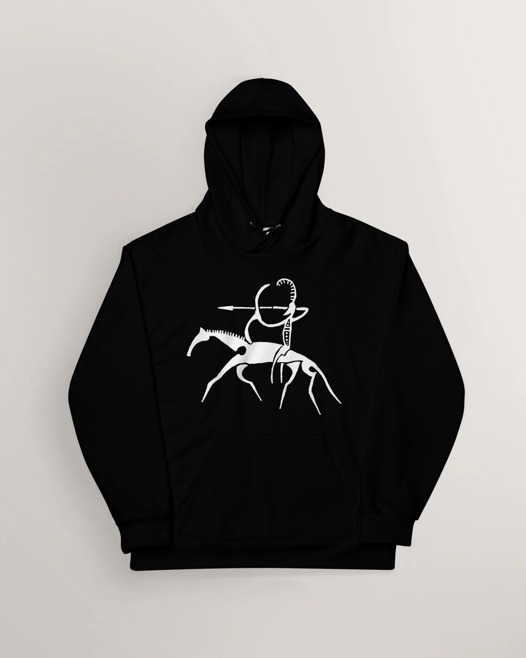 Horseback Archer Petroglyph Hoodie