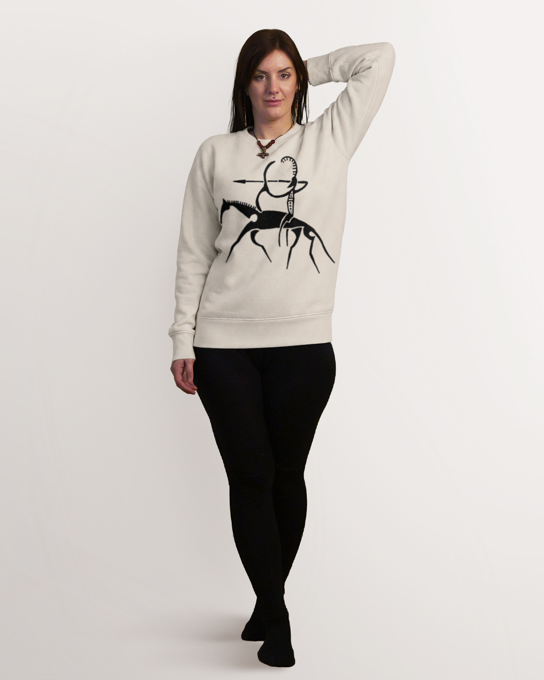 Horseback Archer Petroglyph Sweatshirt