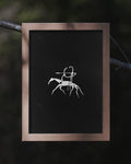Horseback Archer Petroglyph Poster