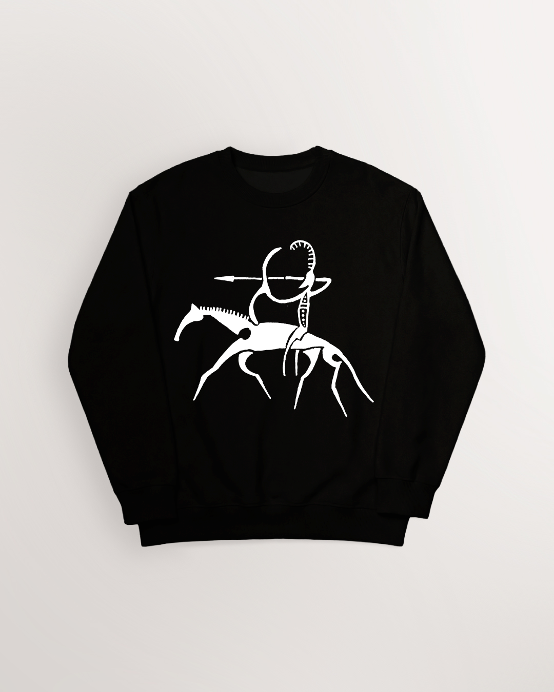Horseback Archer Petroglyph Sweatshirt