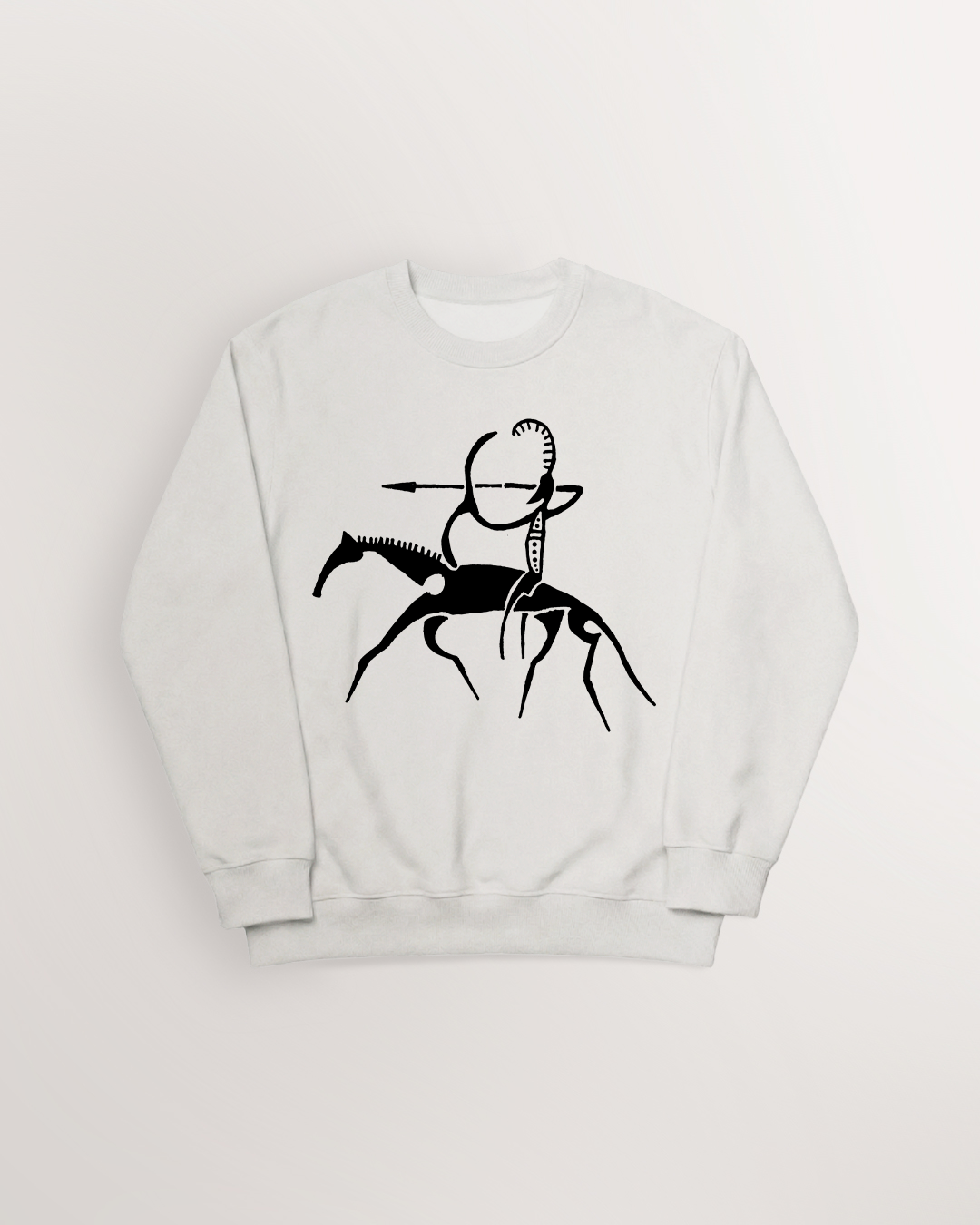 Horseback Archer Petroglyph Sweatshirt
