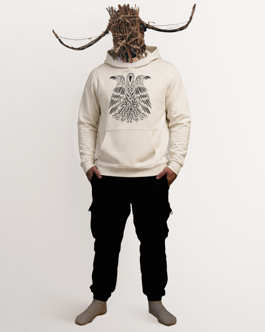 Huginn Muninn Metinn Hoodie