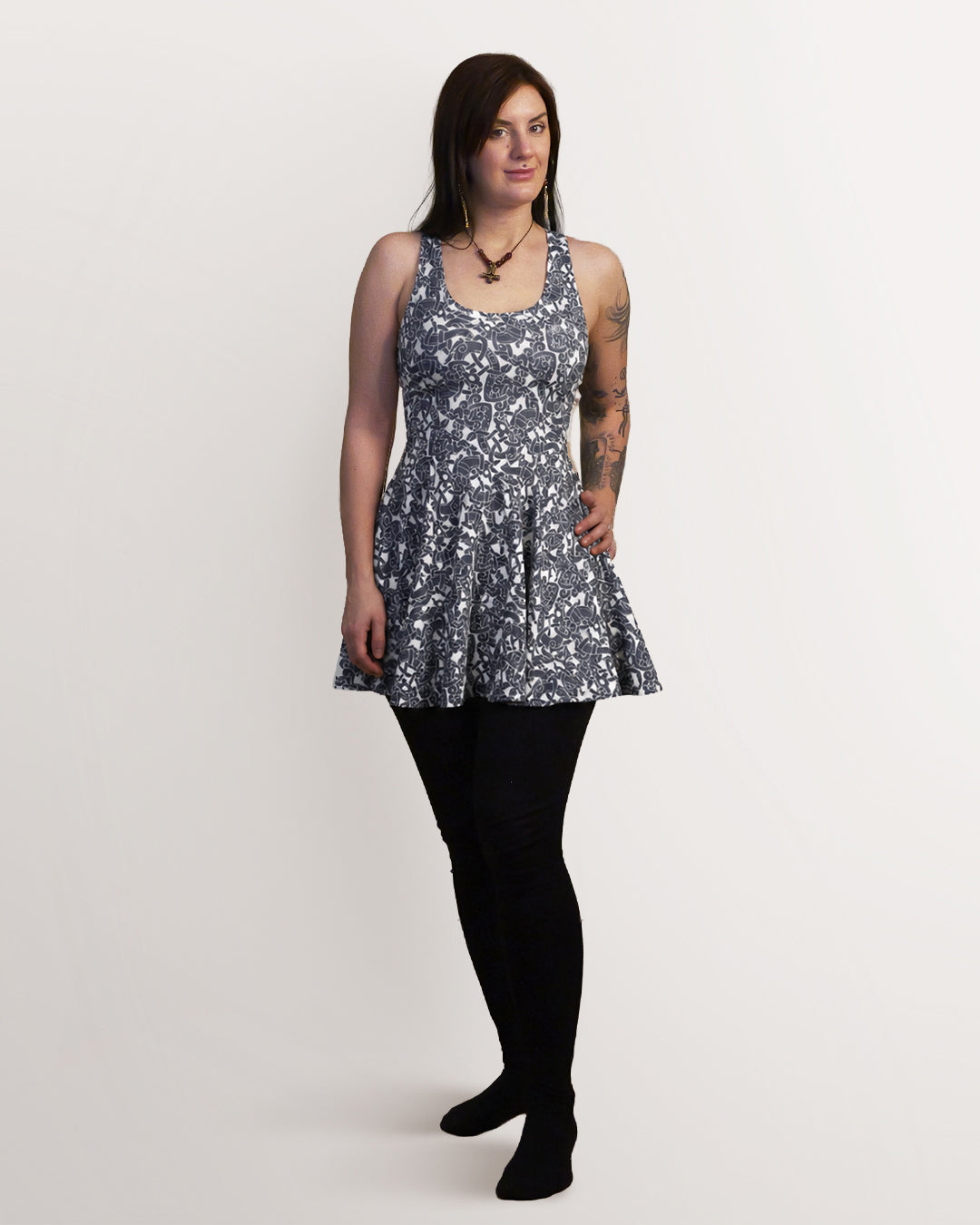 Jelling Wolves Skater Dress