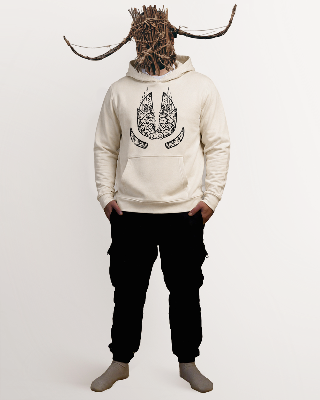 Knotwork Paw of the Boar Hoodie