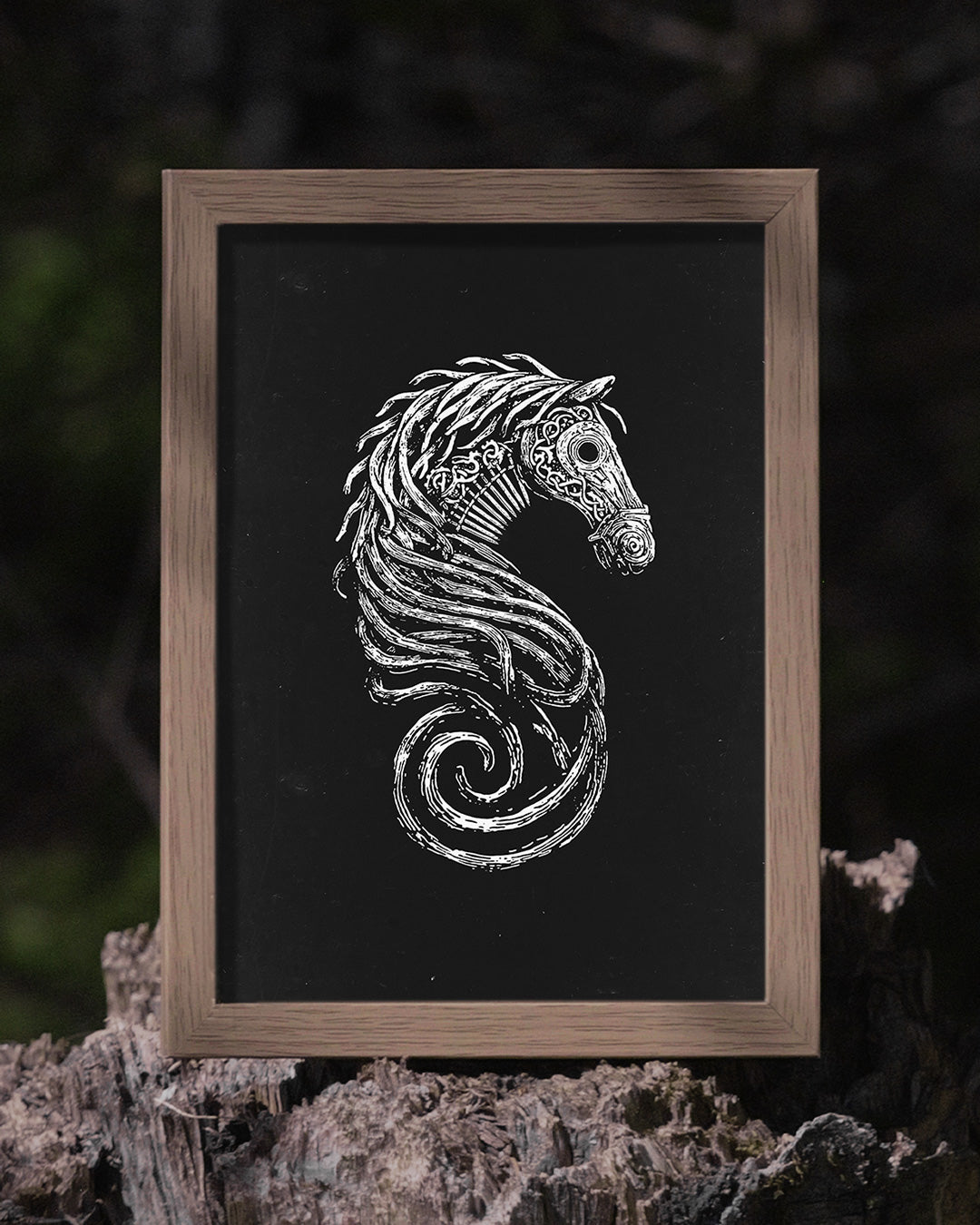 Knotwork Horse Poster