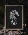 Knotwork Horse Poster