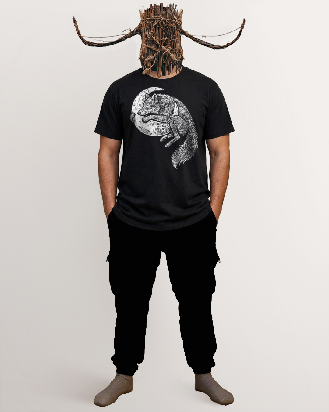 Skoll cuddling Mani T-Shirt