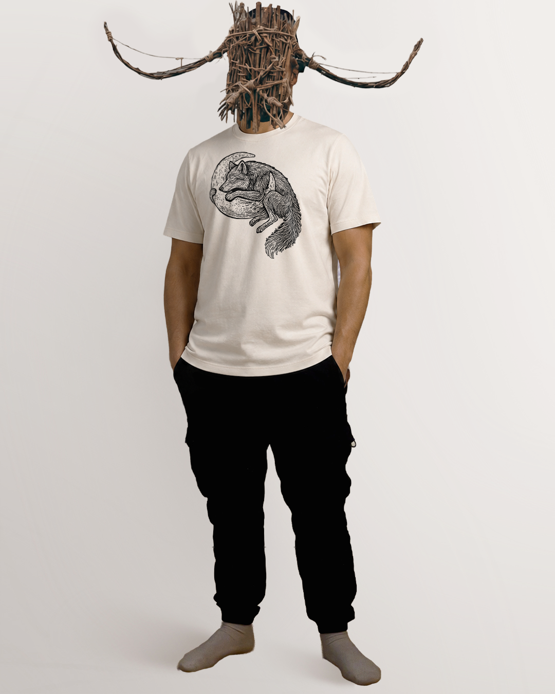 Skoll cuddling Mani T-Shirt