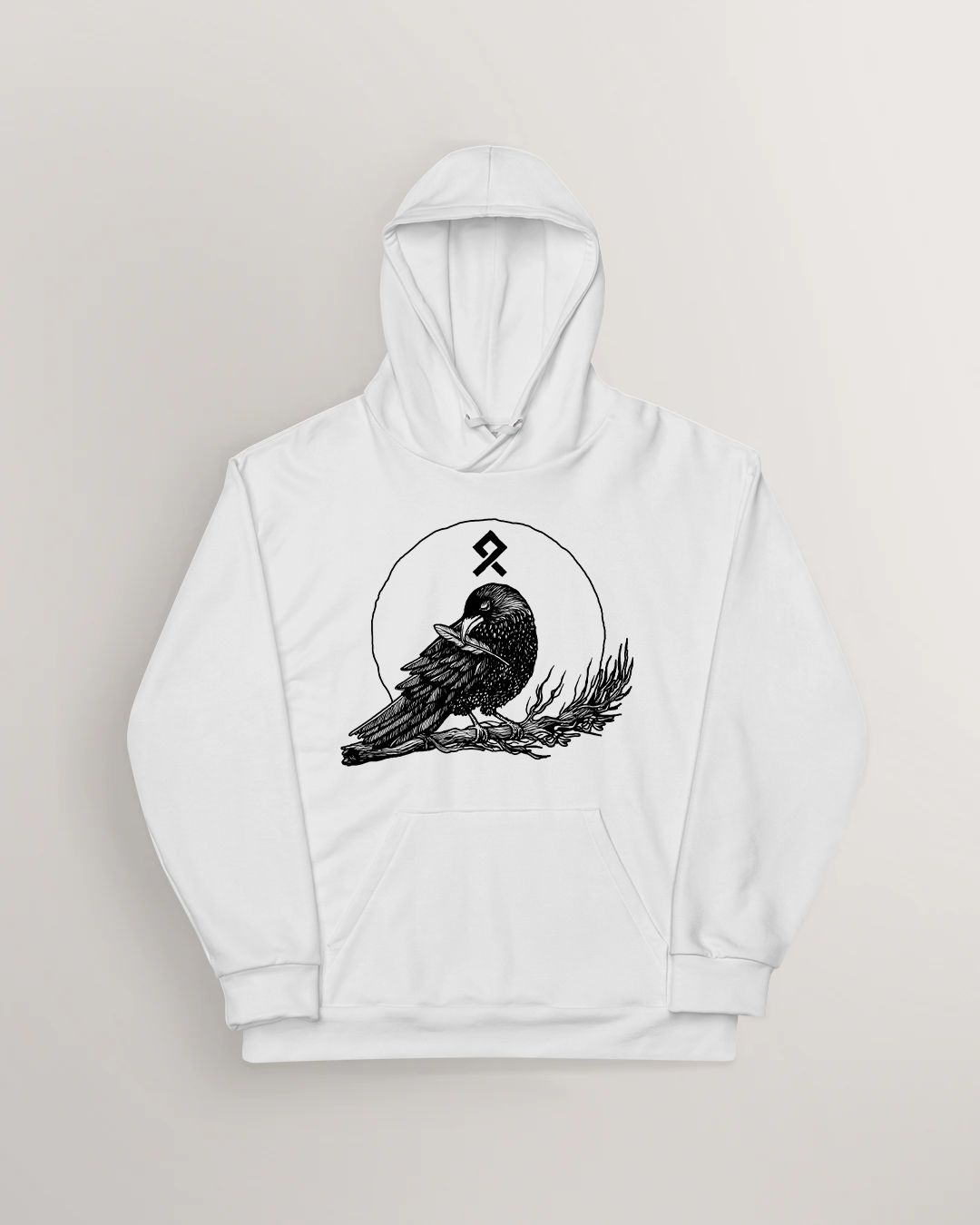 Muninn plucking feathers Hoodie