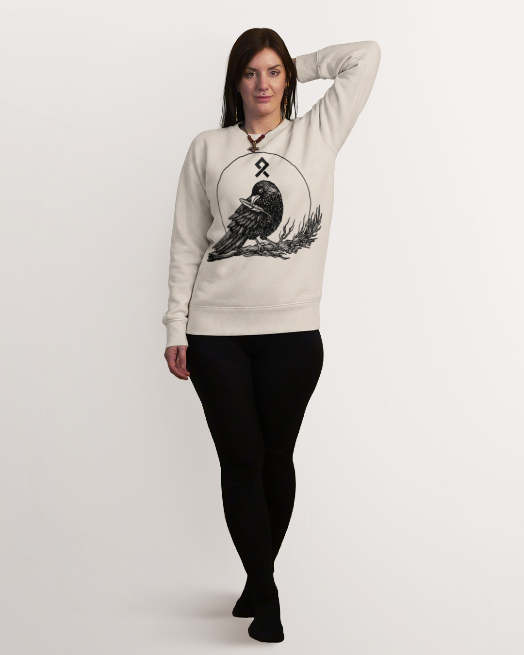 Muninn plucking feathers Sweatshirt