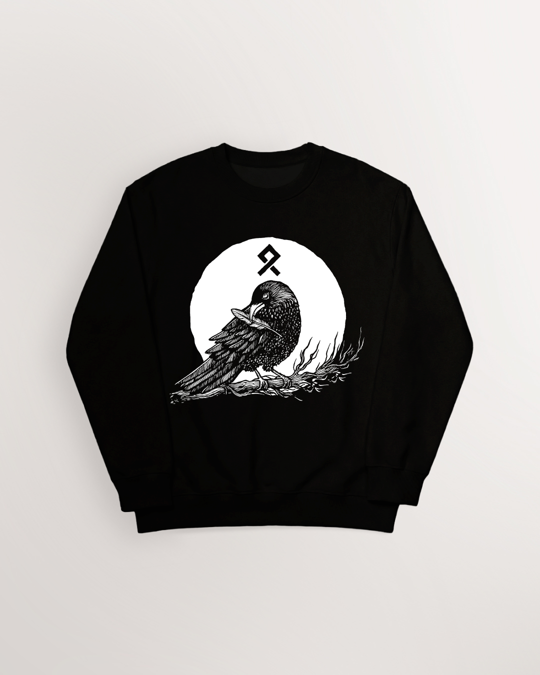 Muninn plucking feathers Sweatshirt