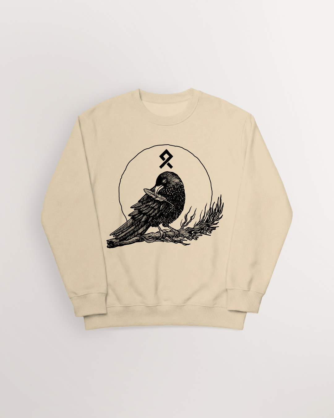 Muninn plucking feathers Sweatshirt