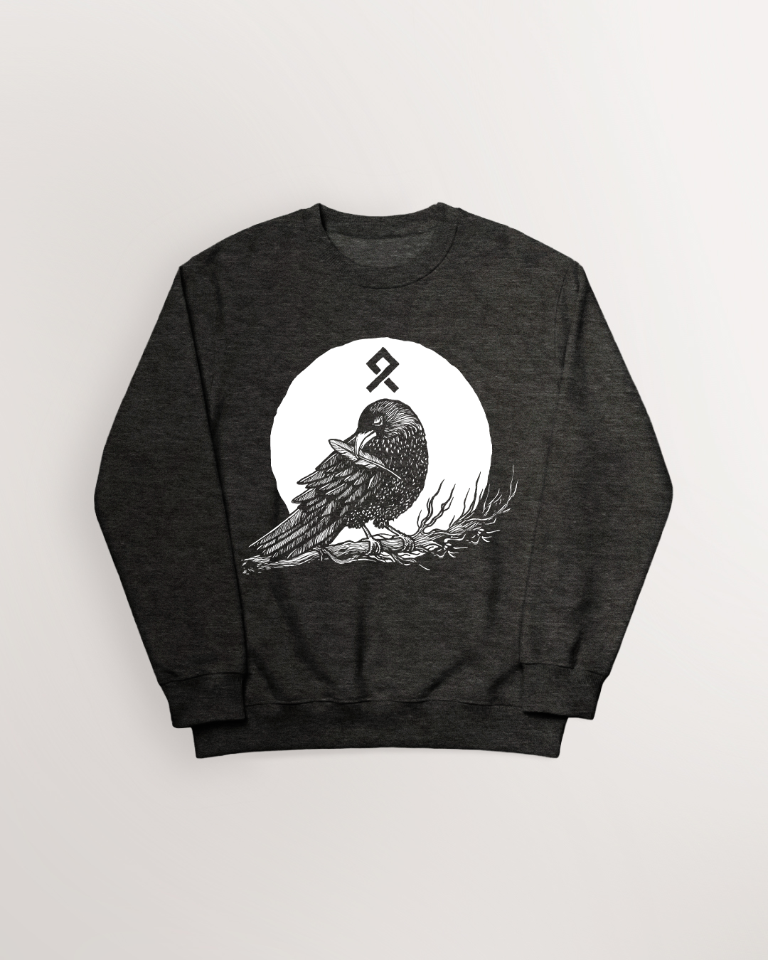 Muninn plucking feathers Sweatshirt
