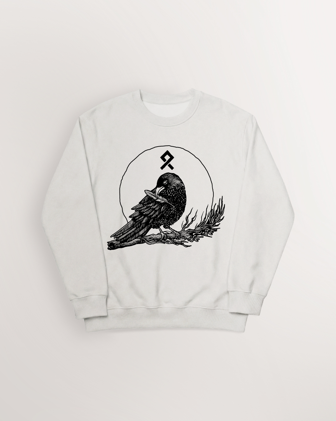 Muninn plucking feathers Sweatshirt