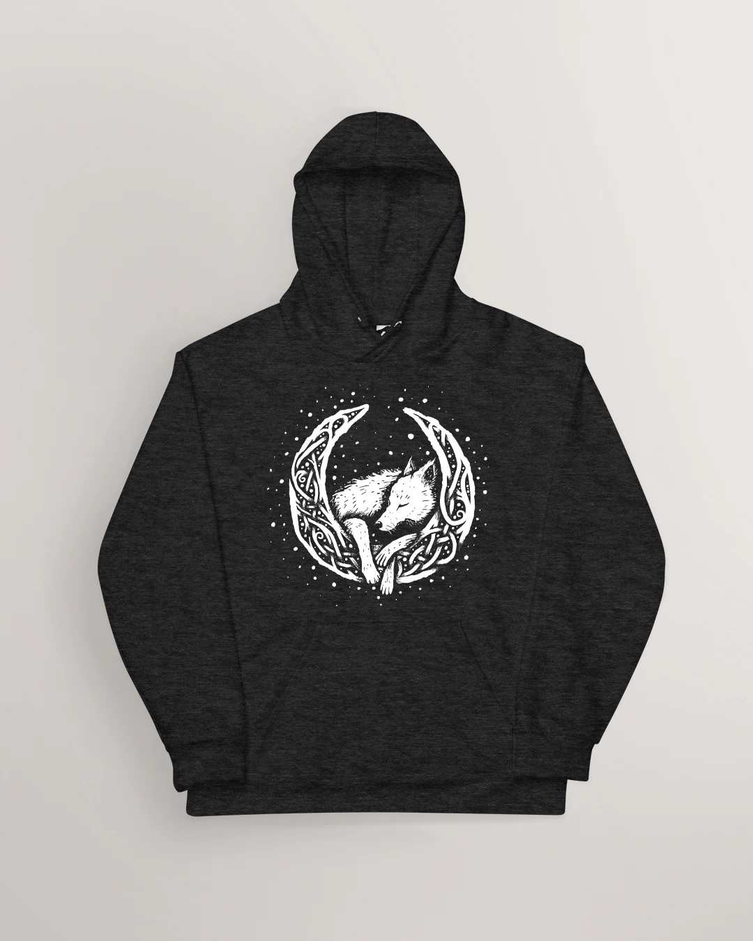 Knotwork of Mani and Sköll Hoodie
