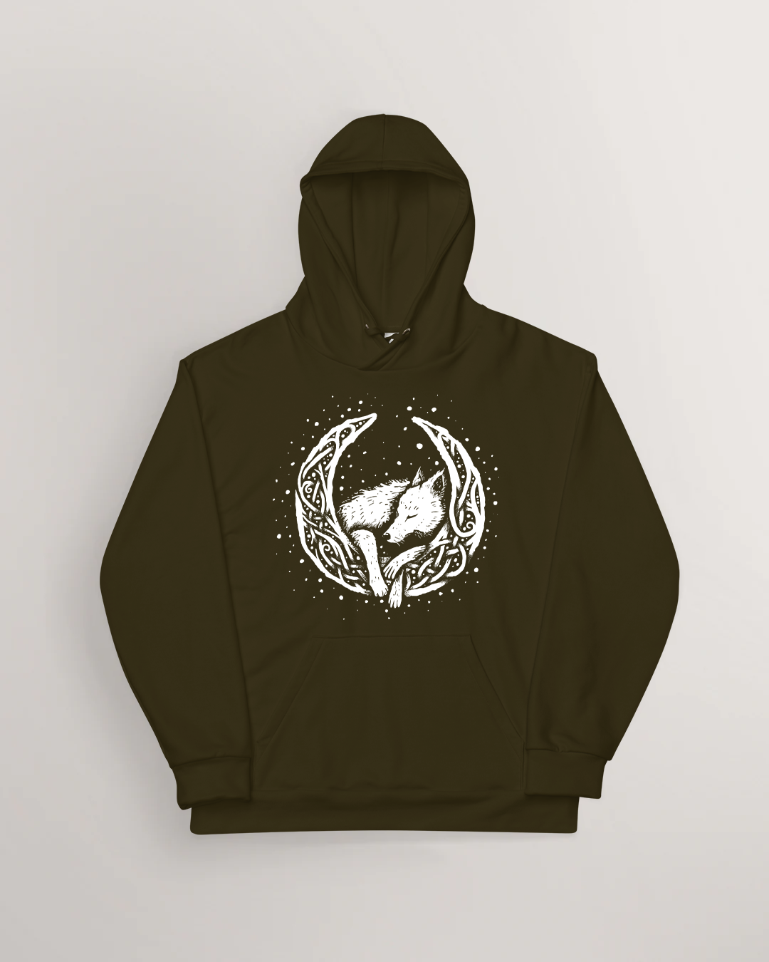 Knotwork of Mani and Sköll Hoodie
