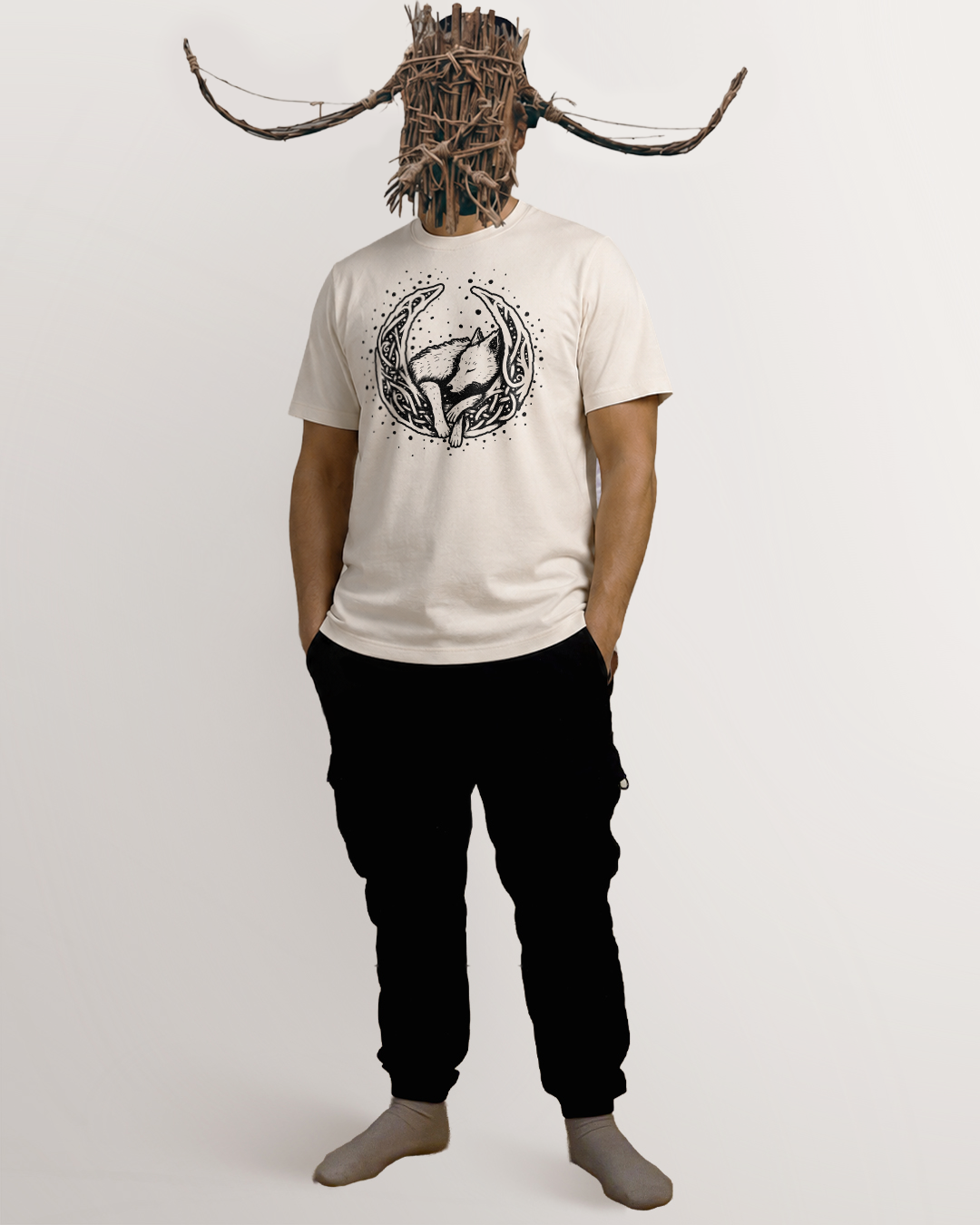 Knotwork of Mani and Sköll T-Shirt
