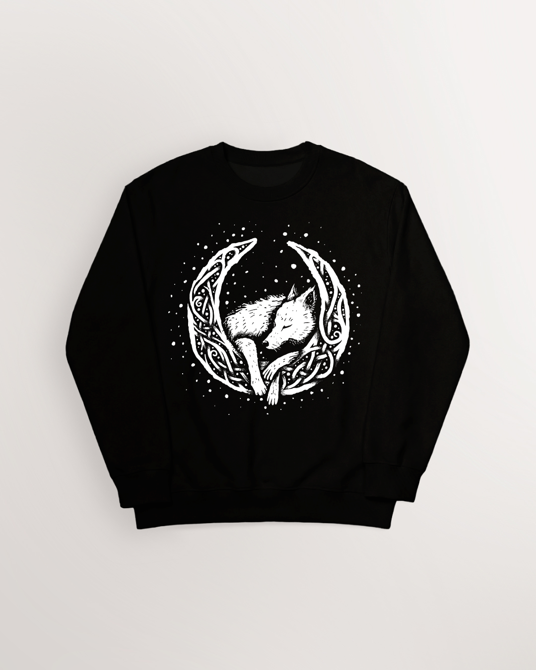 Knotwork of Mani and Sköll Sweatshirt