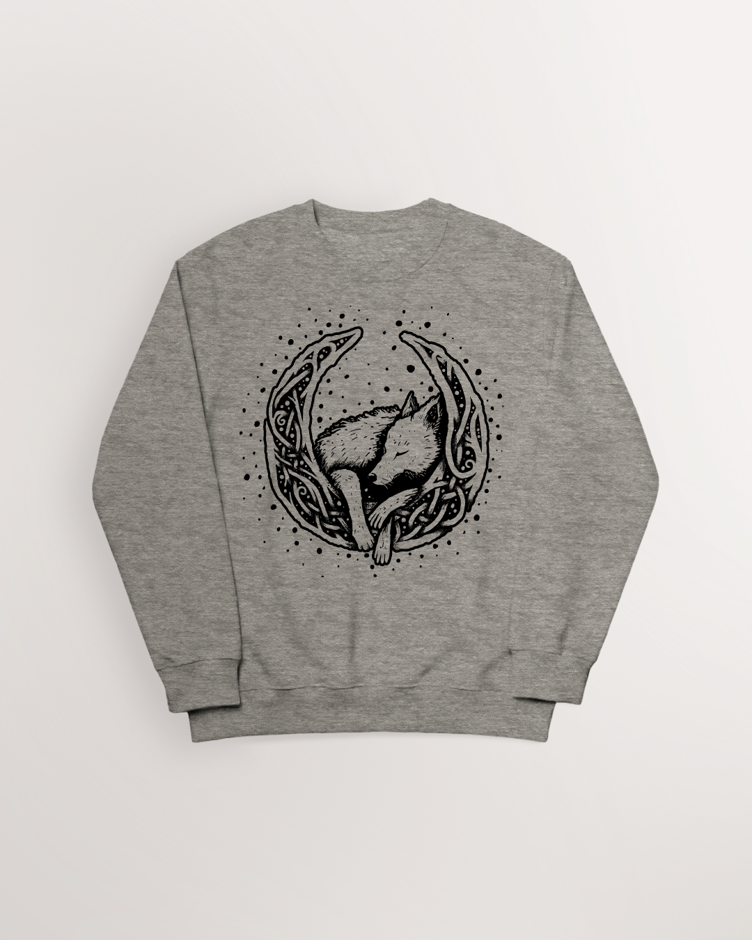 Knotwork of Mani and Sköll Sweatshirt