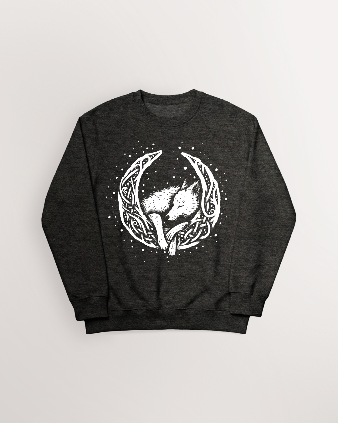 Knotwork of Mani and Sköll Sweatshirt