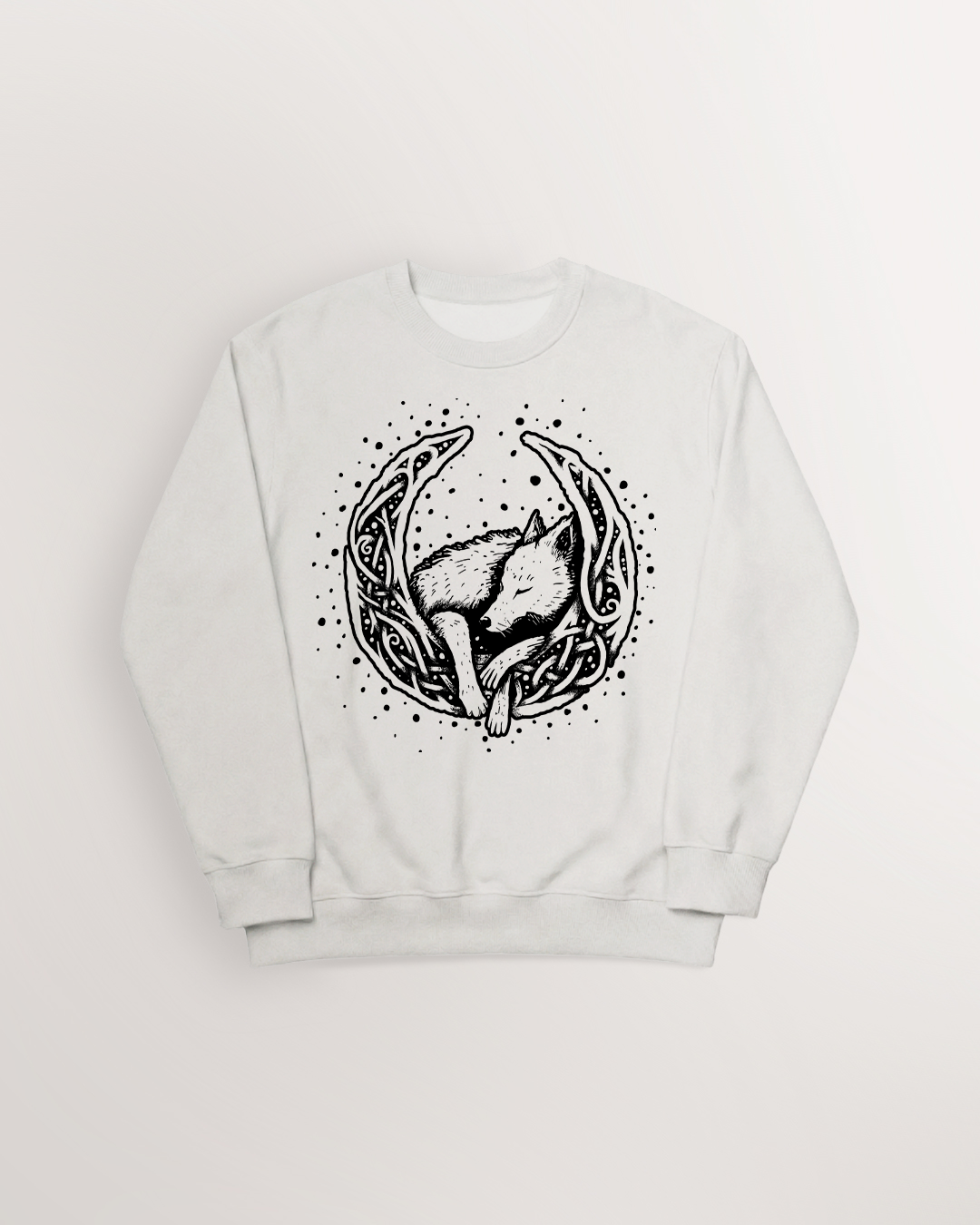 Knotwork of Mani and Sköll Sweatshirt