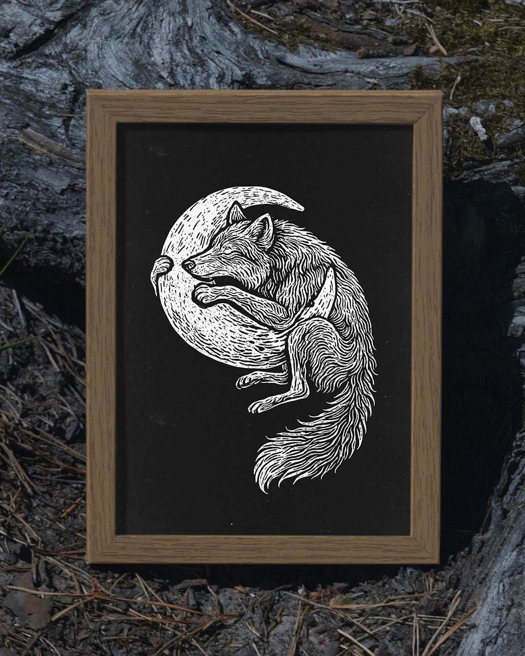 Skoll cuddling Mani Poster