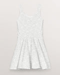 White Jelling Skater Dress