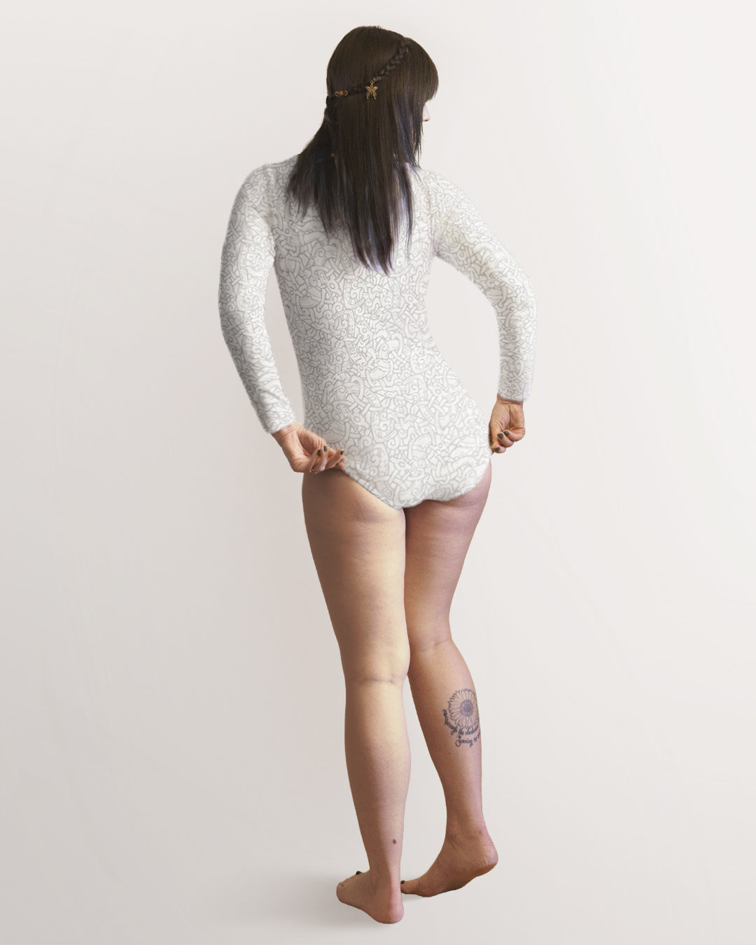 White Jelling Surfsuit