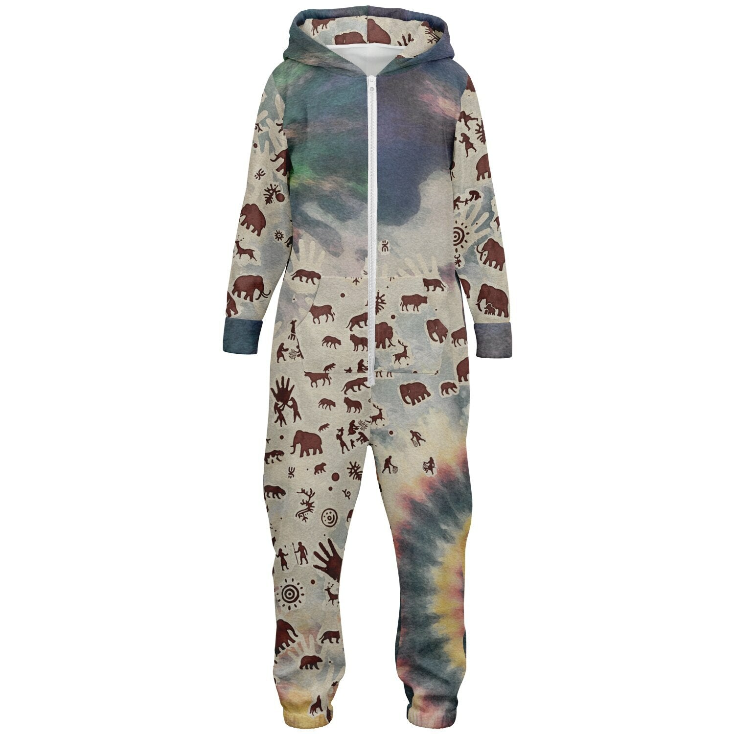 Tie Dye Cavepainting Kids Jumpsuit