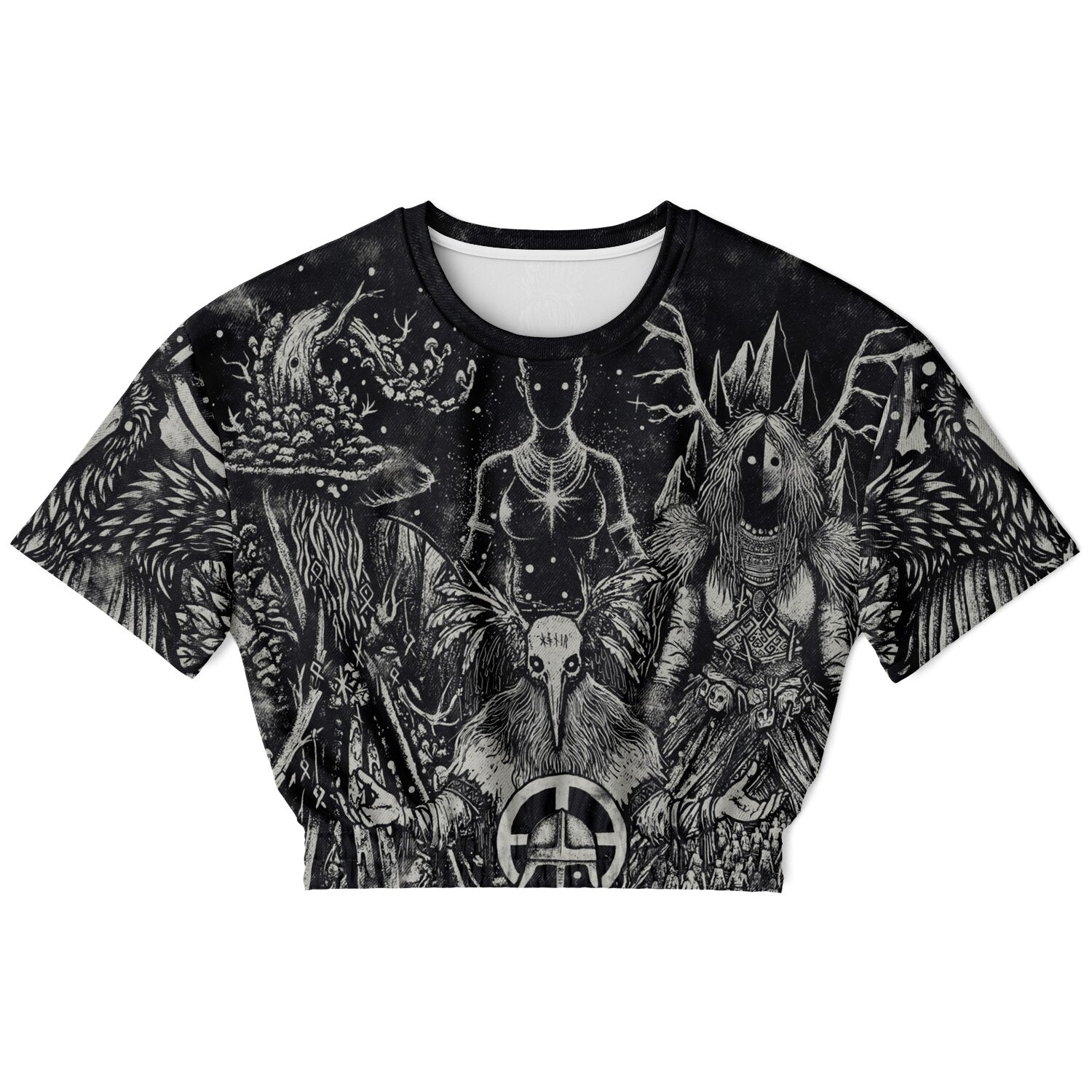 Norse Mythology Croptop Sweatshirt