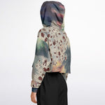 Tie Dye Cavepainting Croptop Hoodie