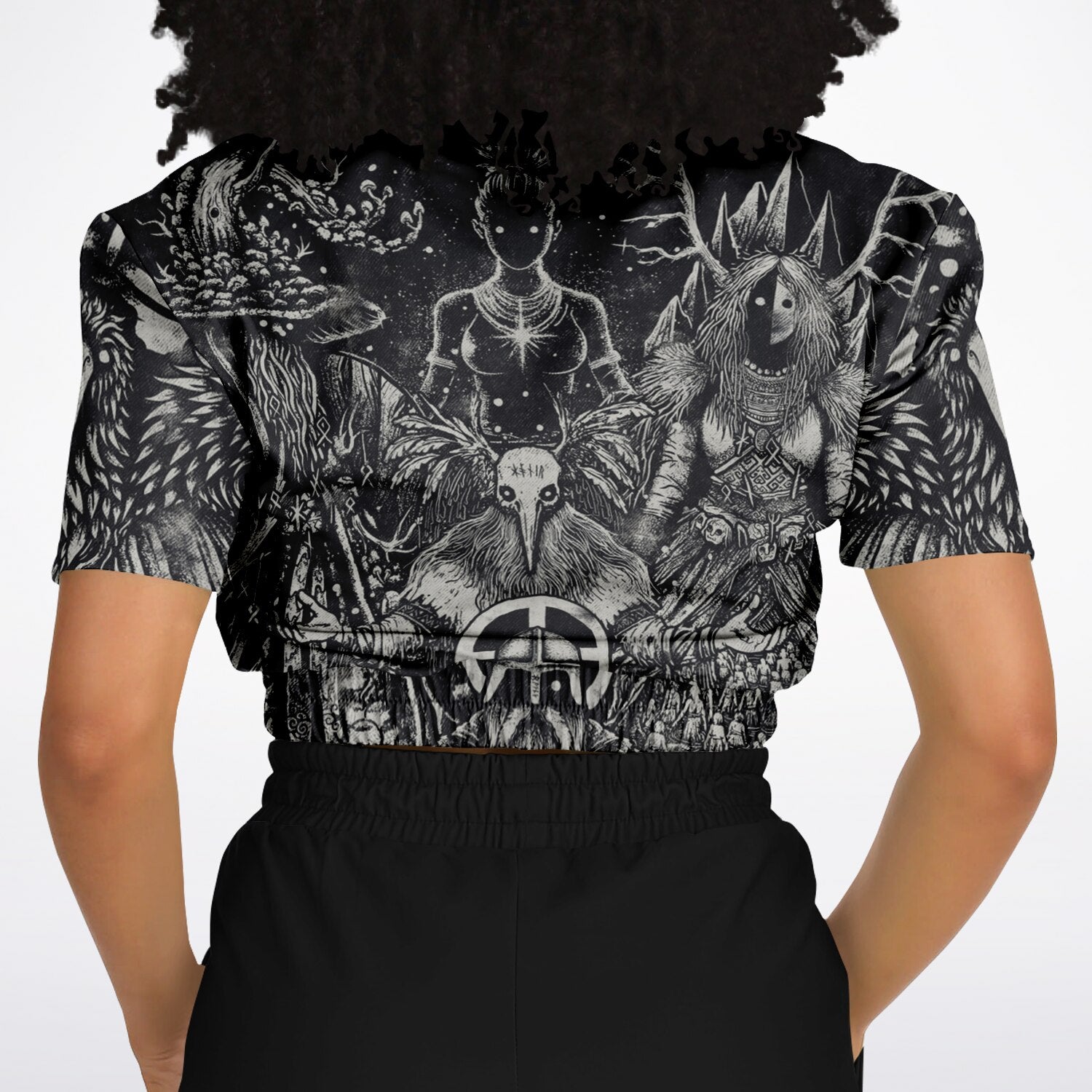 Norse Mythology Croptop Sweatshirt