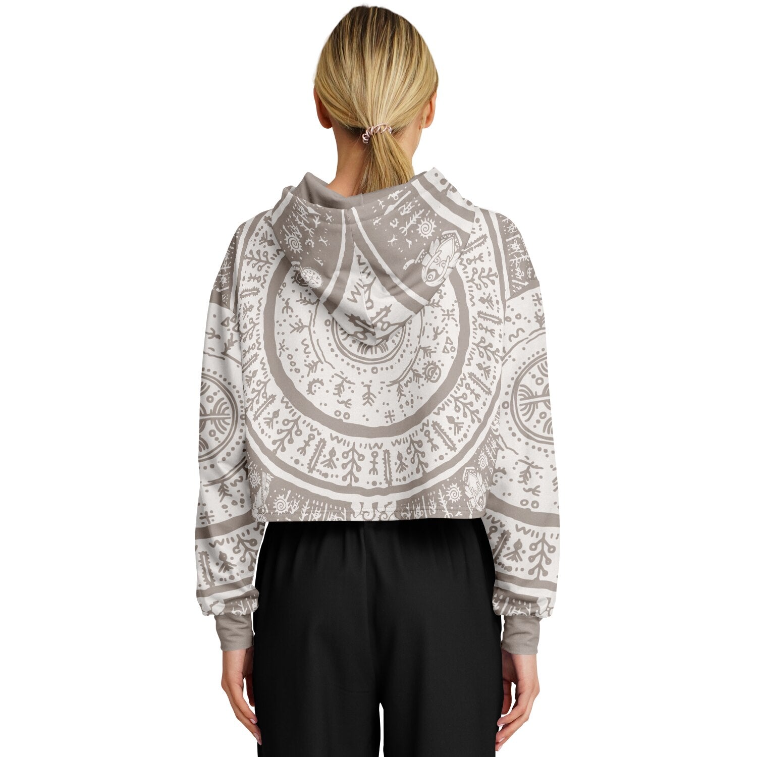 Sun Sigil Croptop Hoodie