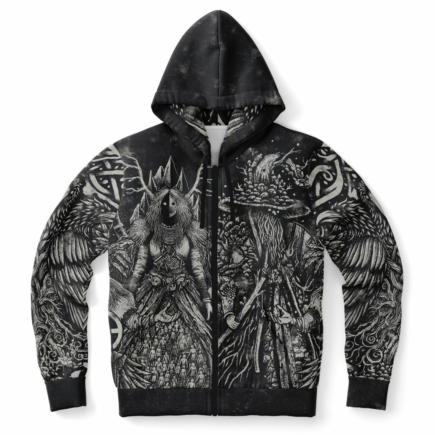 Norse Pantheon Zip-Up Hoodie