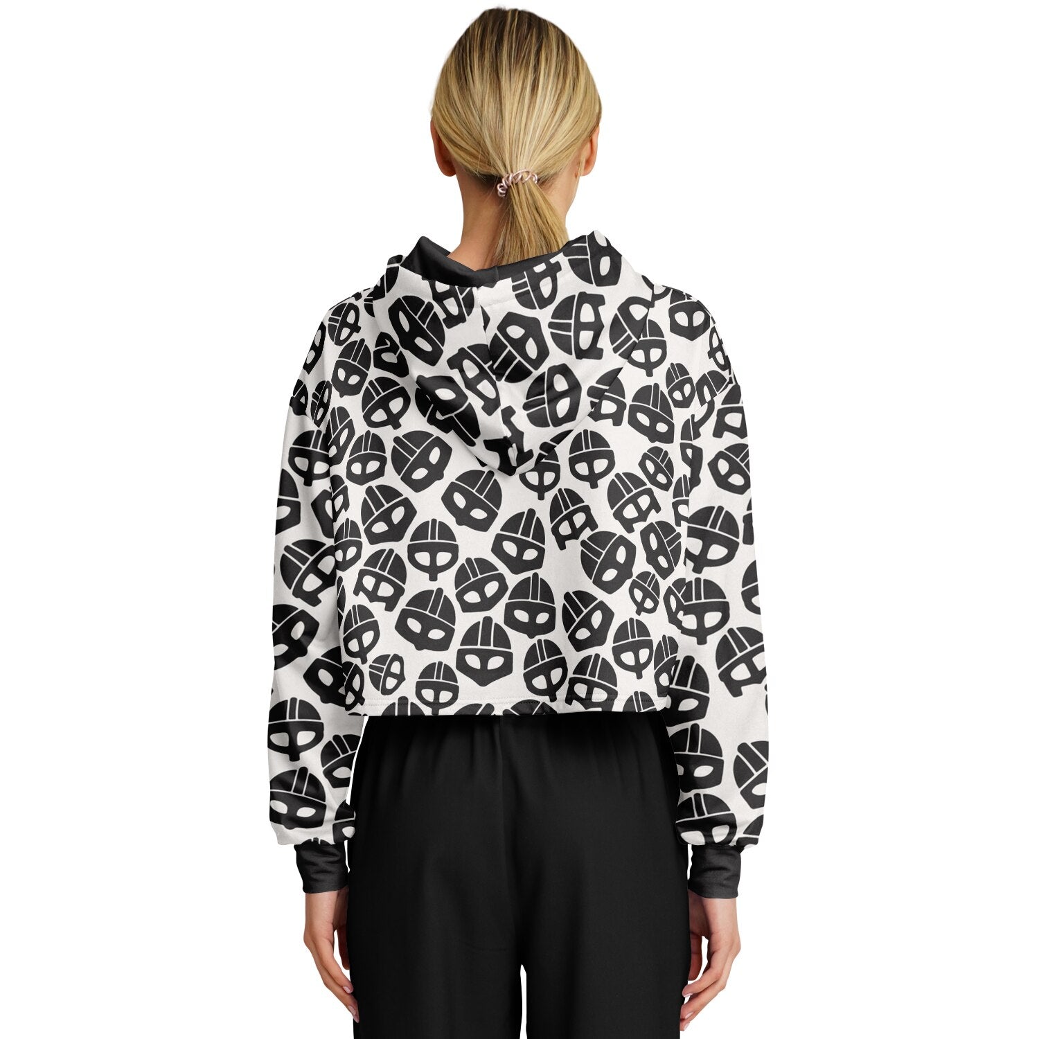 Valsgärde Viking Helmet Croptop Hoodie